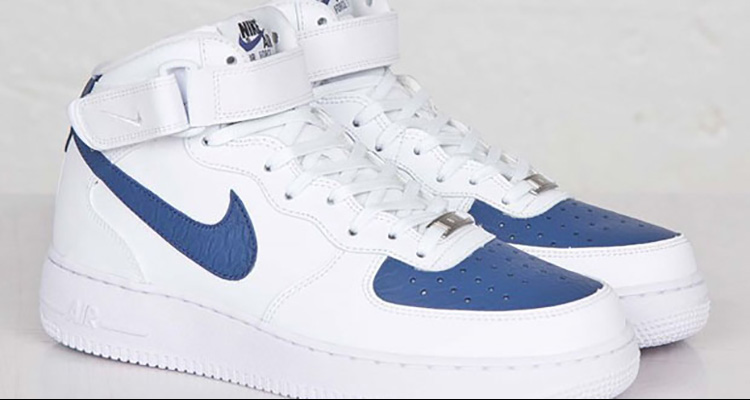 Nike Air Force 1 Mid White/Blue Lagoon | Nice Kicks