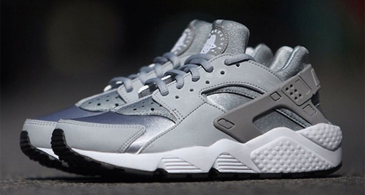 Nike Air Huarache Metallic Silver/White