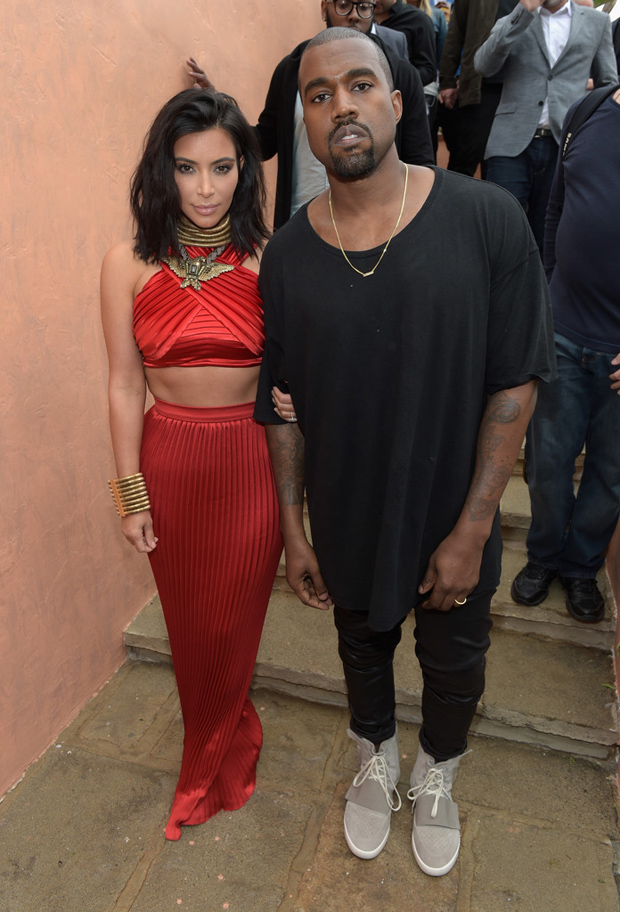 Kanye West in the adidas Yeezy 750 Boost