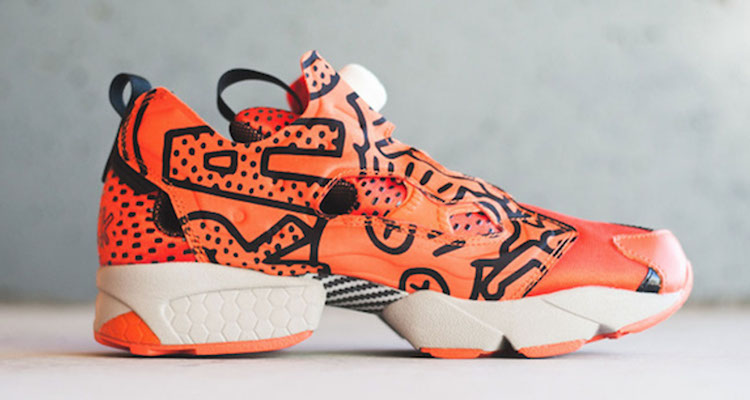 reebok pump running dual x keith haring