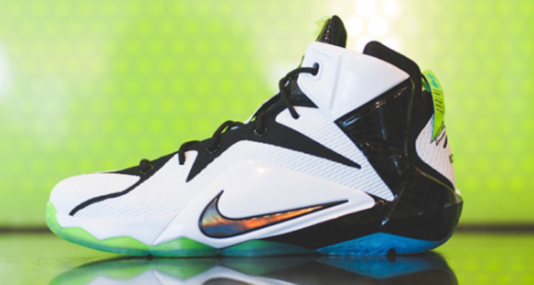 lebron 12 white and green