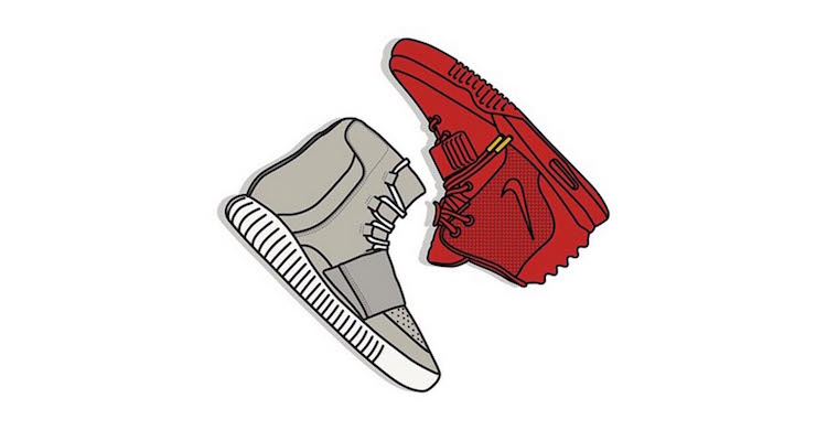 Yeezy vs Yeezy Prints by KickPosters