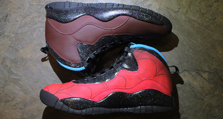 Air Jordan 10 Peter Parker Custom