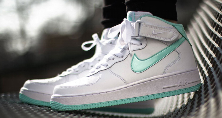The Nike Air Force 1 Mid GS White/Artisan Teal Is Available Now