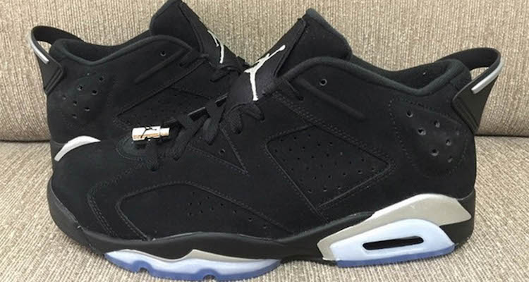 First Look Air Jordan 6 Low Chrome