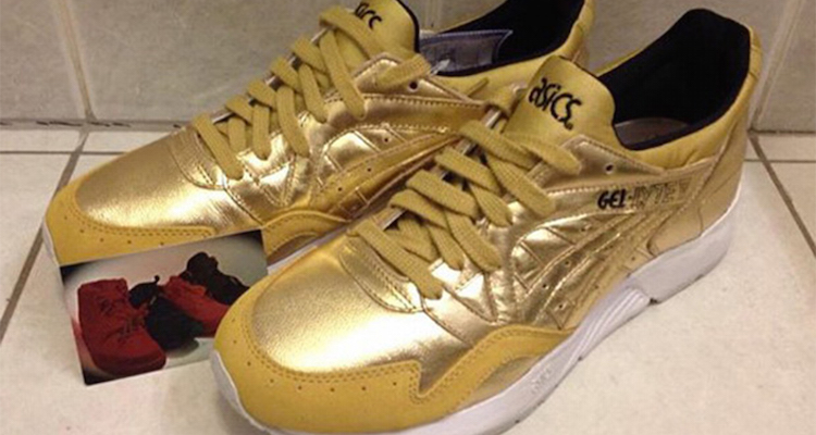 The ASICS Gel Lyte V Strikes Liquid Gold With new Colorway
