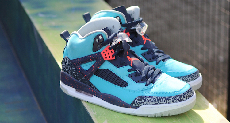 jordan spizike turquoise blue