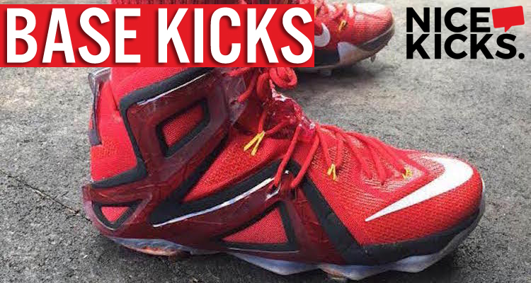 Base Kicks Hector Santiago Sports Custom Nike LeBron 12 Cleat Nice Kicks