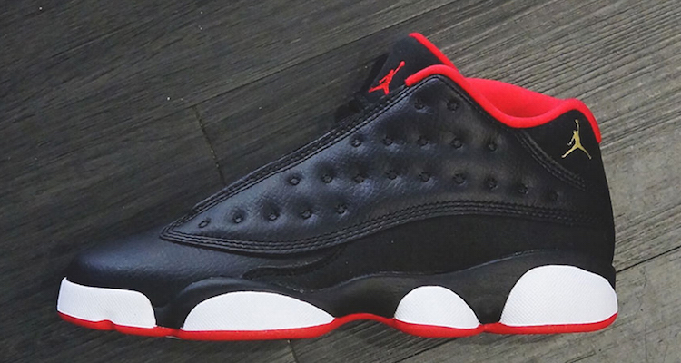 Check out a Detailed Look at the Air Jordan 13 Low Black/University Red