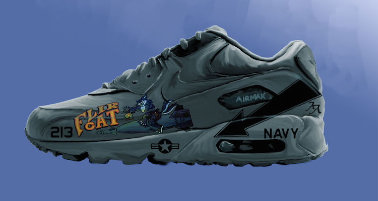 Check out PEL's Commemorative "We Were There" Nike Air Max 90 Illustrations