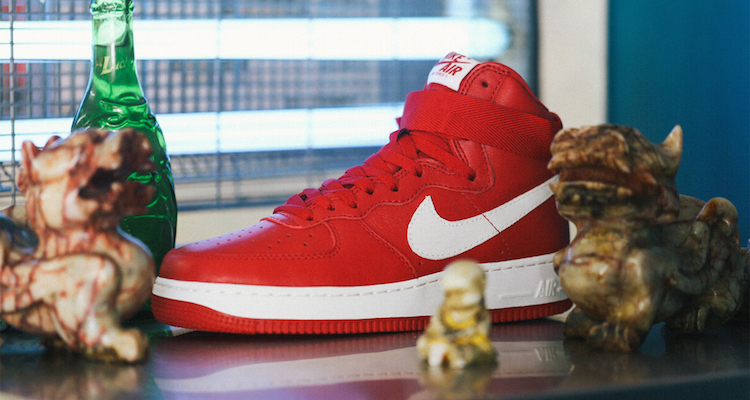 Nike Air Force 1 High Nai Ke Gym Red Preview