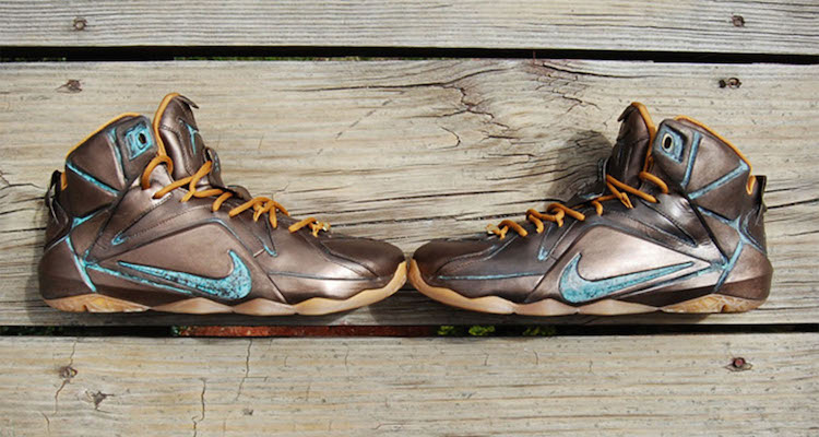 Nike LeBron 12 EXT LeBronze Custom by GourmetKickz