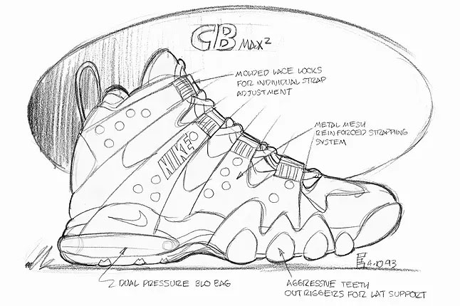 Looking Back at the Original Sketch of the Nike Air Max CB 94