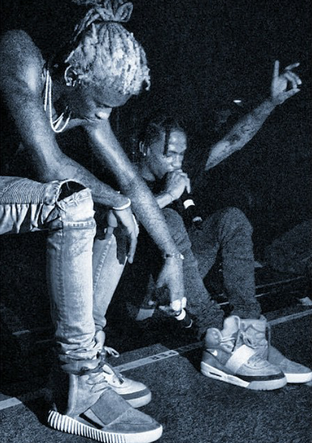 Young Thug in the adidas Yeezy Boost 750