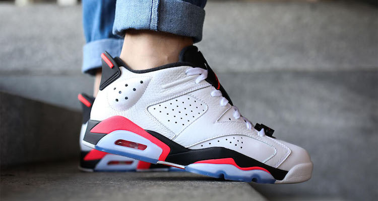 jordan 6 infrared on foot