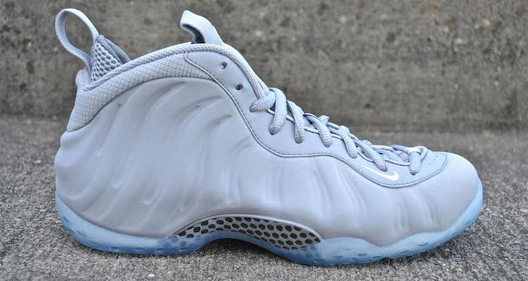 grey and white foamposites