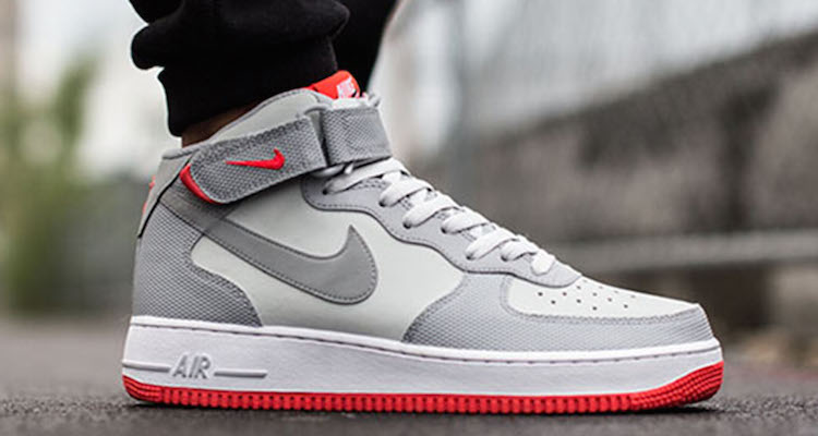 nike air force 1 mid gray