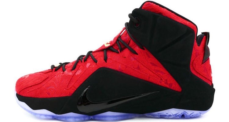 Nike LeBron 12 EXT Red Paisley Another Look