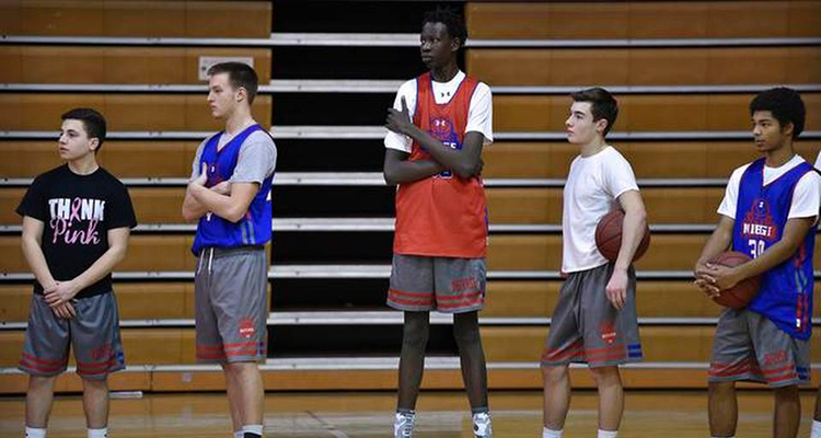 Manute Bol s 6 11 15 Year Old Son Shines in Under Armour ClutchFit Drive Low Nice Kicks