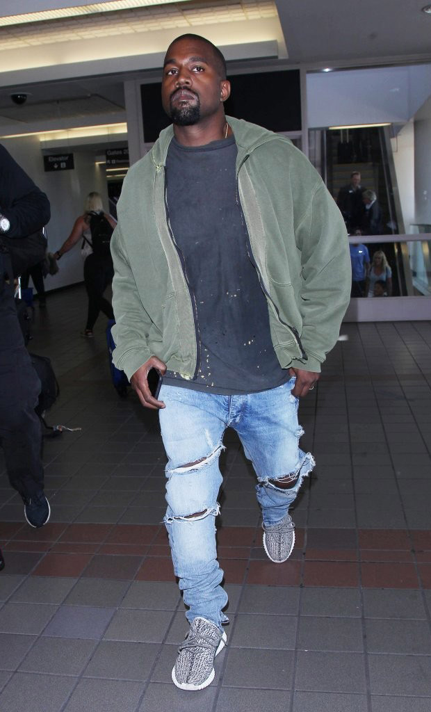 kanye wearing 750