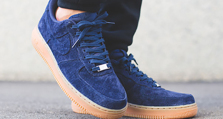 nike air force 1 womens blue suede