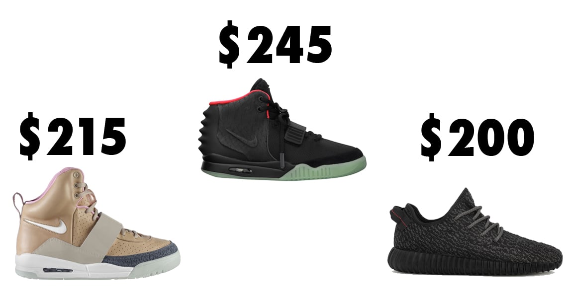 kanye west sneakers price