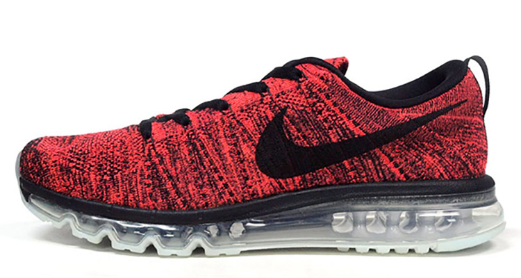 nike flyknit red black