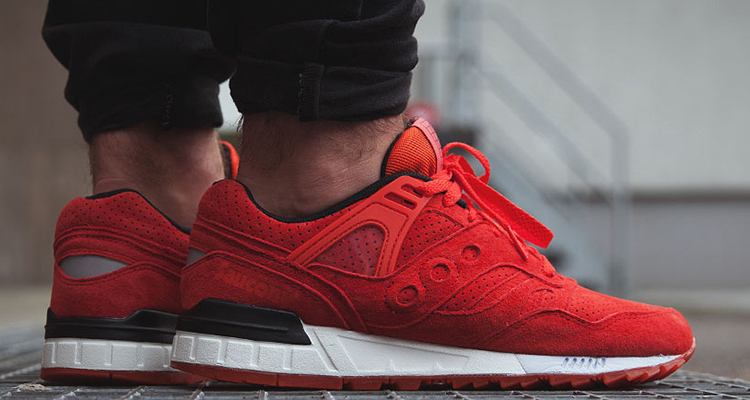 all red saucony