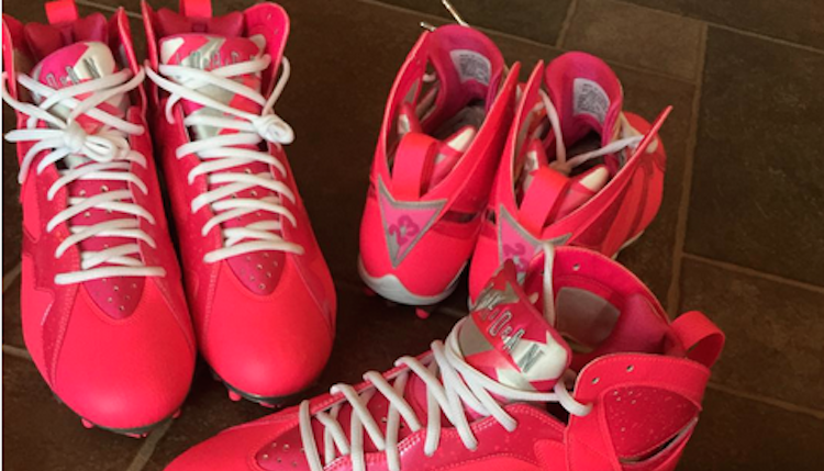 Jordan breast cancer shoes deals