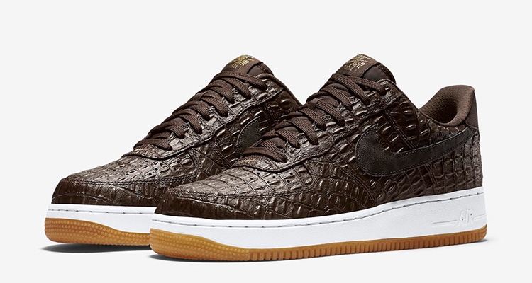 Nike Air Force 1 Low Brown Croc Nice Kicks