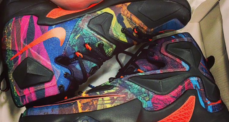 nike lebron 13 multicolor