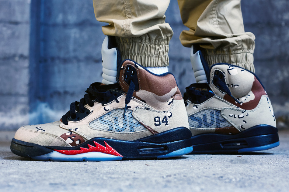 On-Foot Look // x Air Jordan 5 Camo" | Nice Kicks