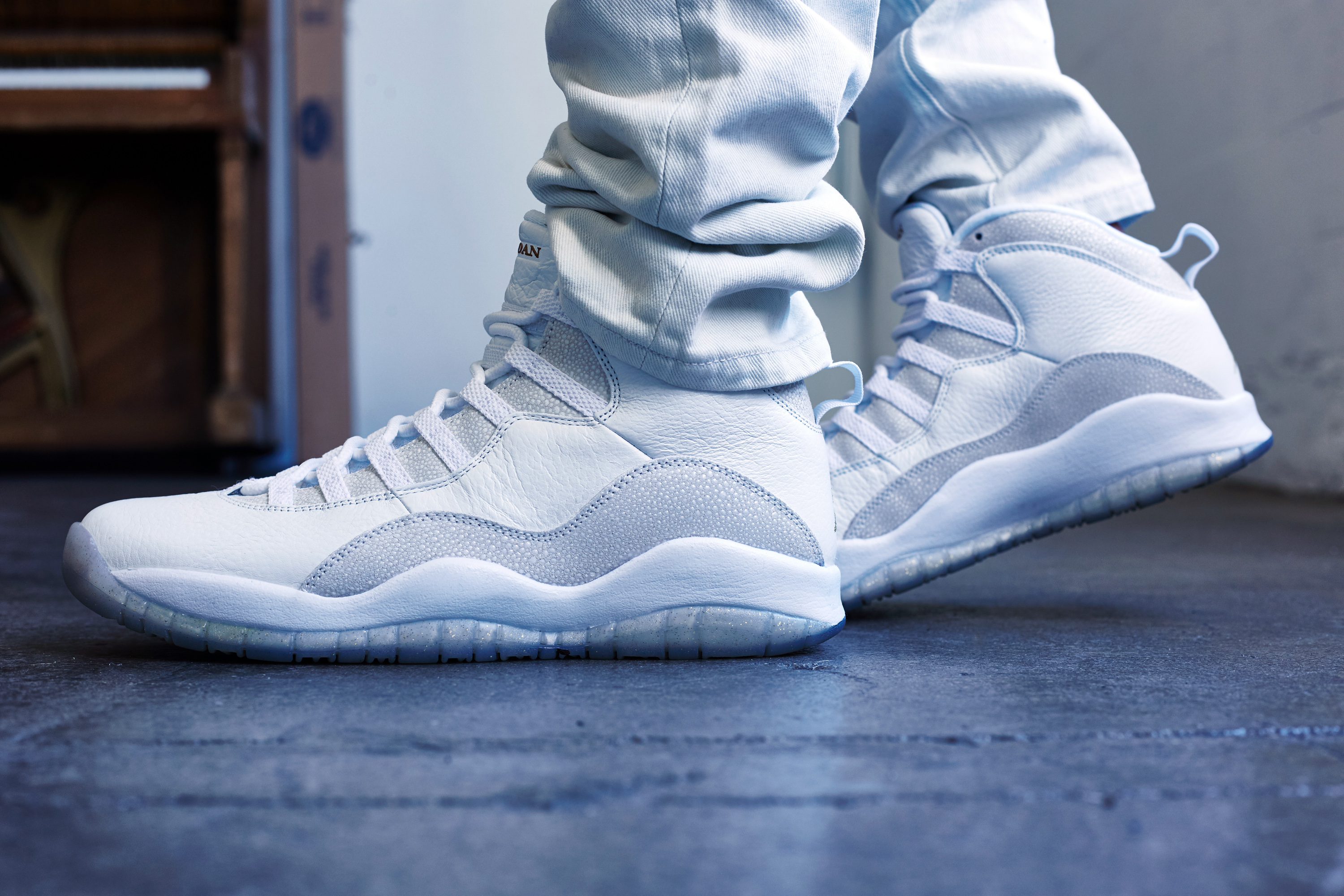 air jordan 10 on feet