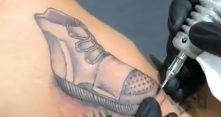 Adidas Yeezy Boost 750 Tattoo