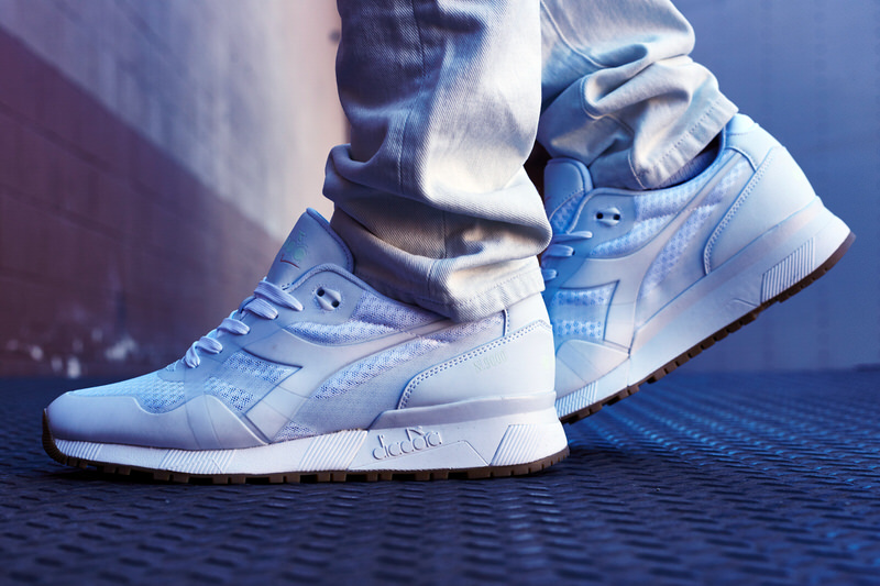 Diadora N9000 MM White On-Foot Look