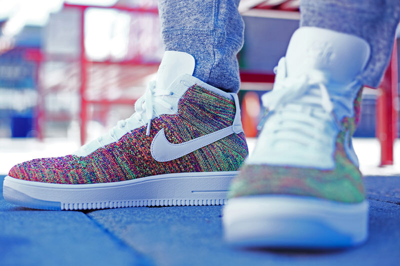 Nike Air Force 1 Ultra Flyknit High Multicolor On-Foot Look