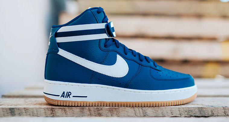 blue and white air force 1 high top