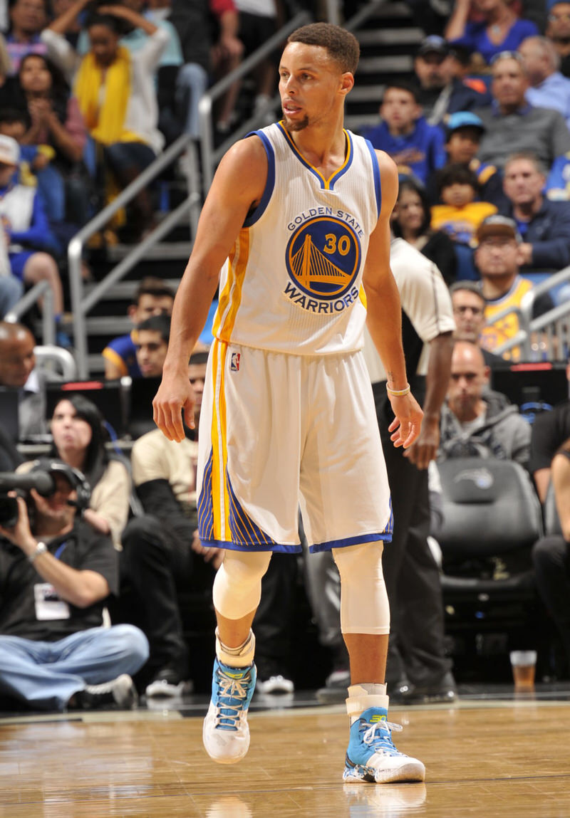 Stephen Curry wearing the Under Armour Curry Two "Haight Street"