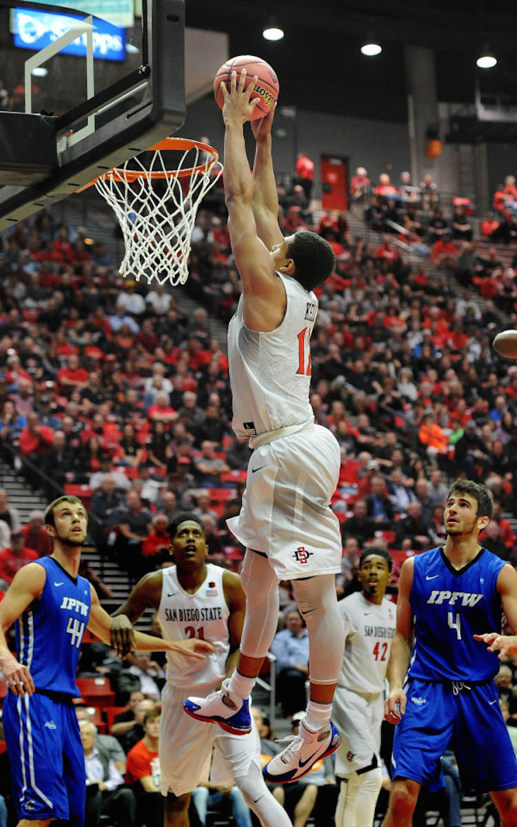 San Diego State's Trey Kell in the Nike Air Zoom Huarache 2k4 "All-Star"