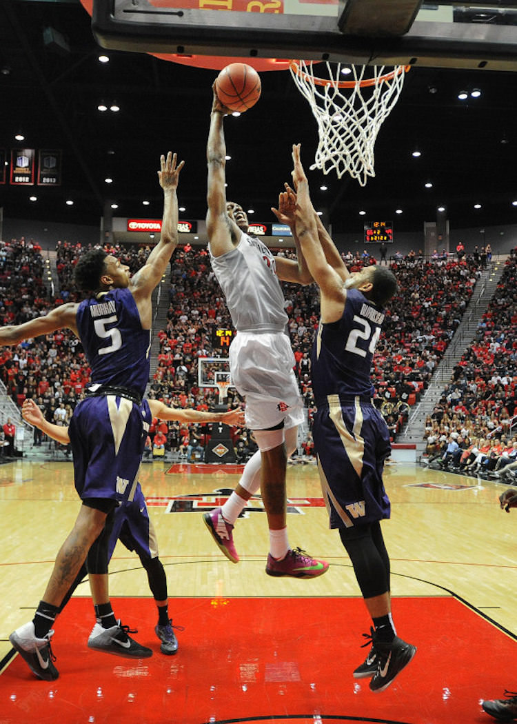 San Diego State's Malik Pope in the Nike Kobe 8 "Mambacurial"