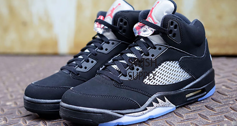 Air Jordan 5 Black Metallic Silver Release Date 845035-003