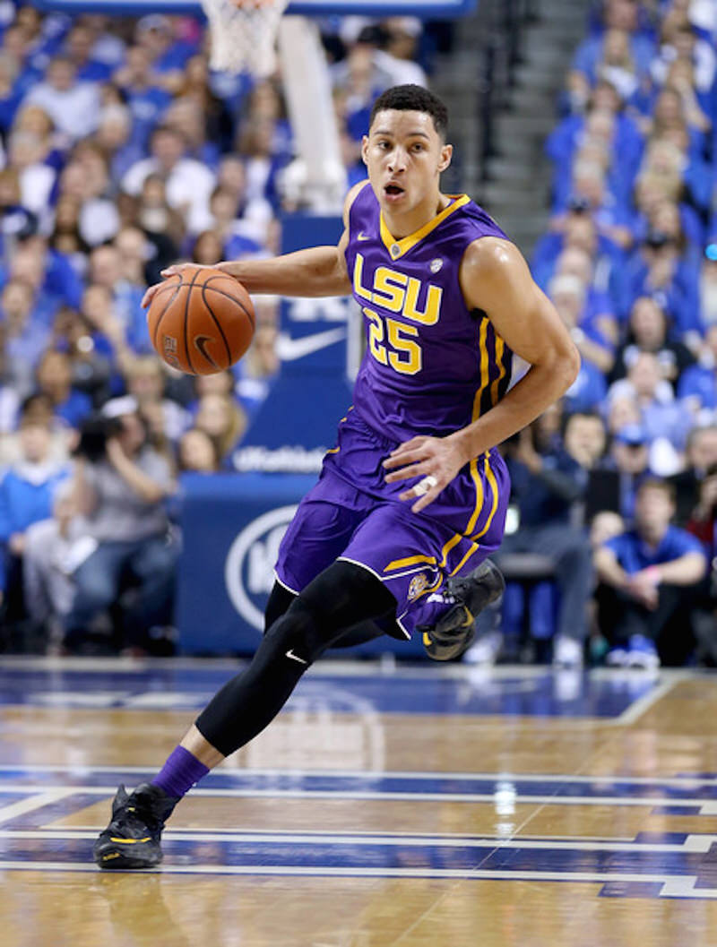 LSU's Ben Simmons in a iD model of the Nike LeBron 13