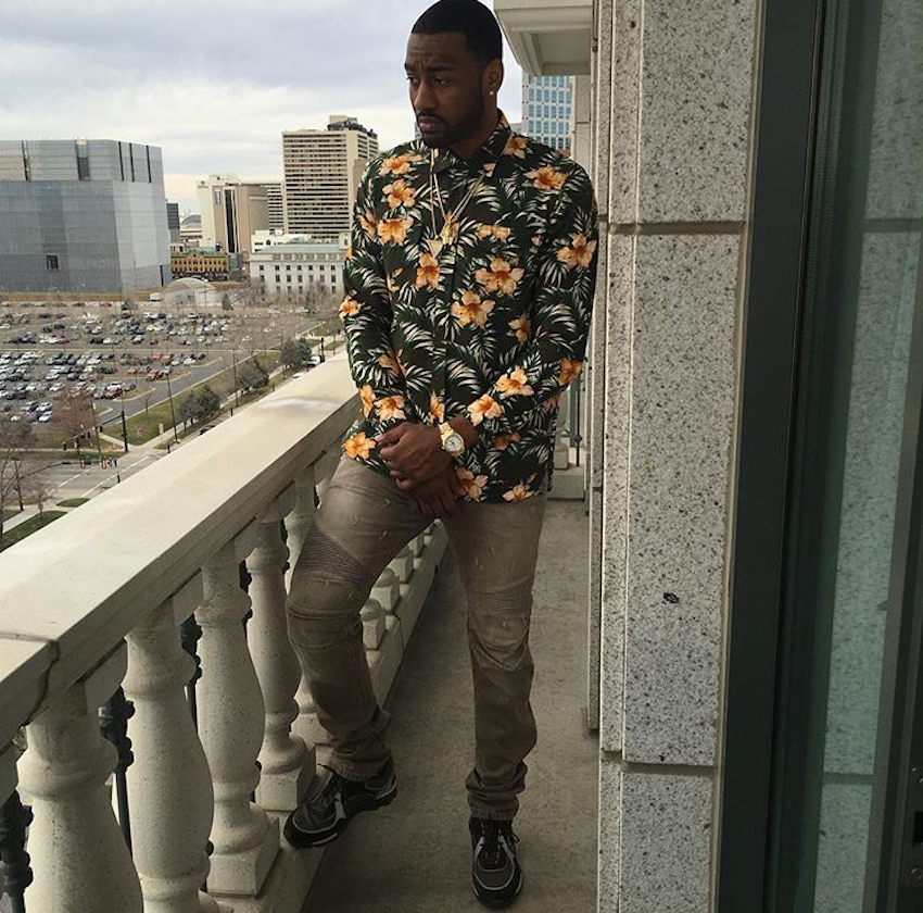 Washington Wizards' John Wall in a pair of Chanel Sneakers