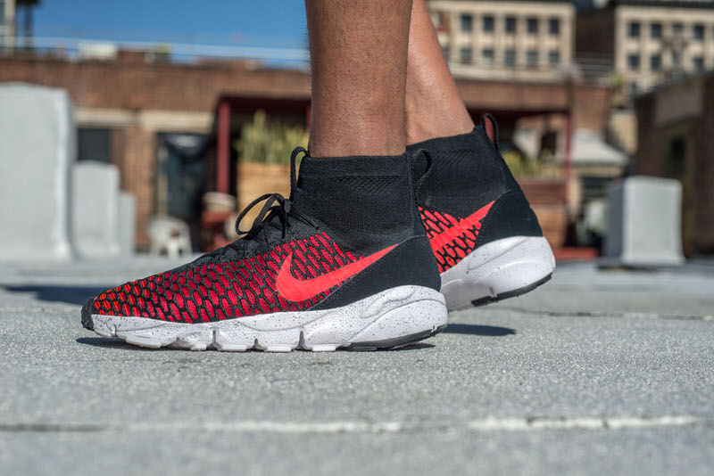 On-Foot Look // Nike Air Footscape Magista Flyknit "Bright Crimson" | Kicks