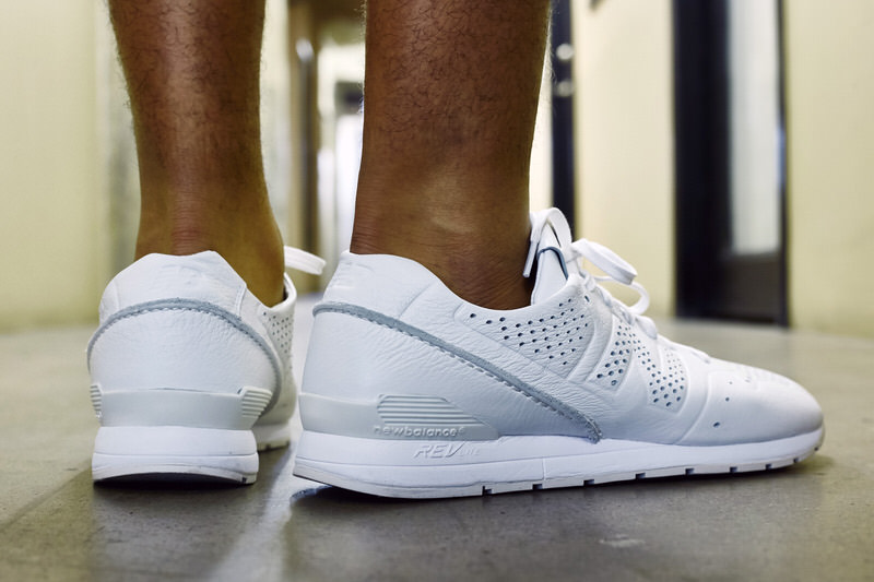 New balance deals 696 homme blanche