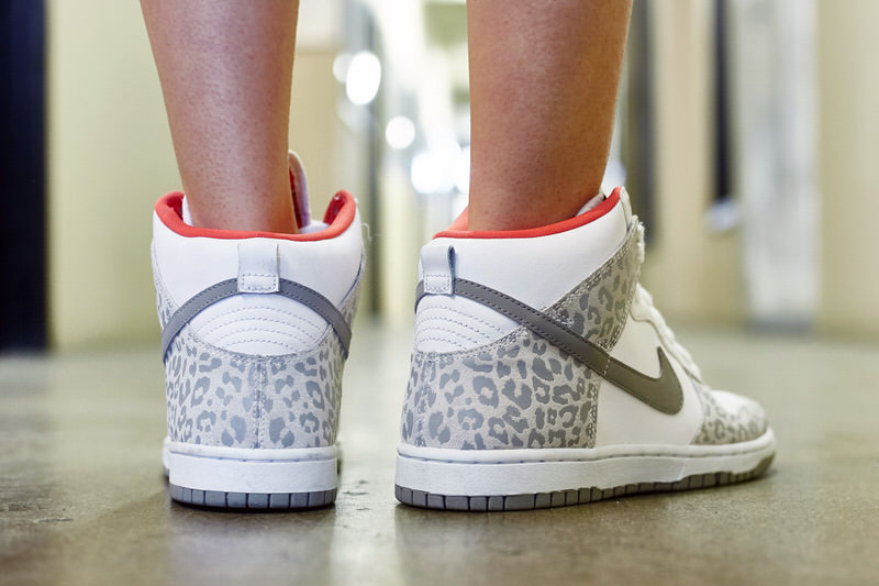 Nike Dunk High Skinny "Leopard" On-Foot Look