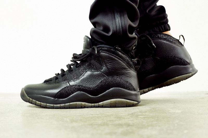 Air Jordan 10 "OVO" Black On-Foot Look