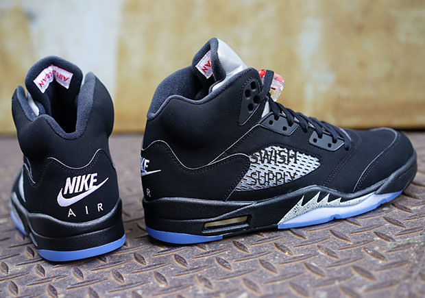 The Air Jordan 5 Black/Metallic Silver with Nike is Coming Summer | Nice Kicks