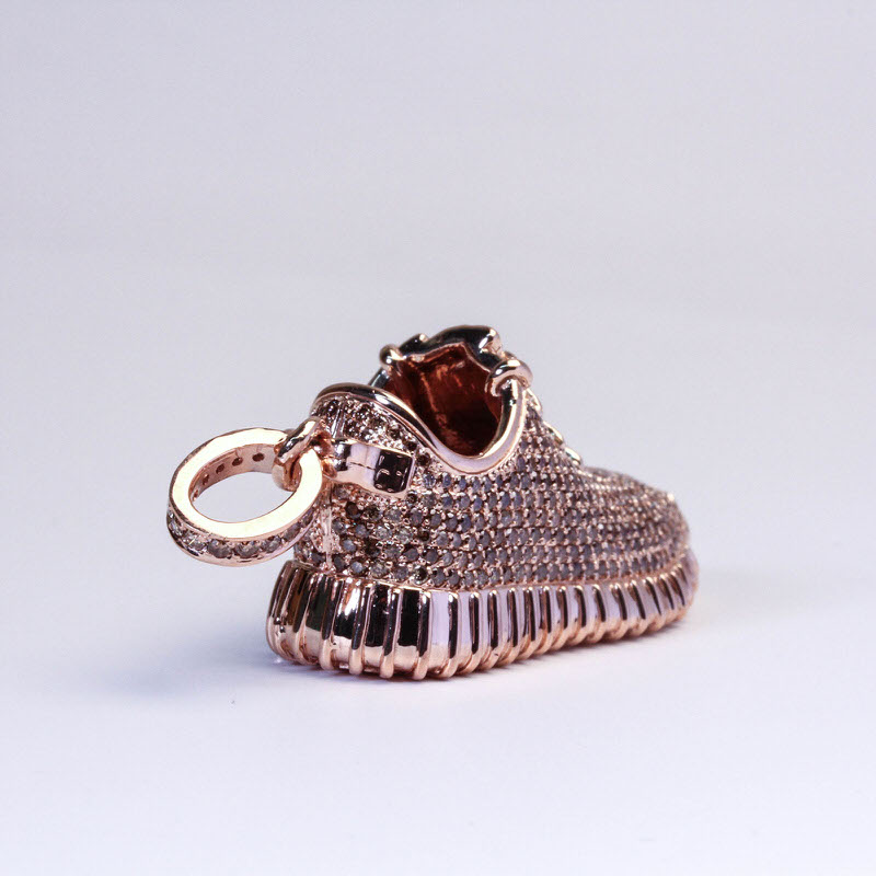 Ben Baller Rose Gold Adidas Yeezy Boost 350 Jewelry