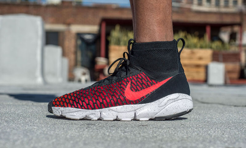 Nike Air Footscape Magista Flyknit "Bright Crimson" On-Foot Look
